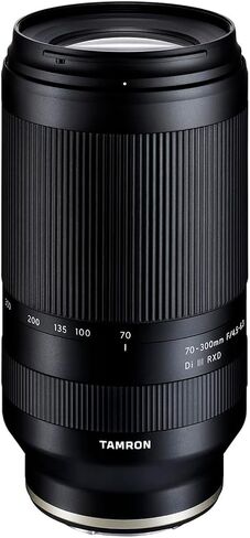 Tamron 70-300mm f/4.5-6.3 Di III RXD Lens for Sony E, Bundle with Flip-Zip -Section Aluminum Multi-Functional Photo Tripod, DG-NEX Tube Set, Cleaning Kit, Cloth in Kuwait