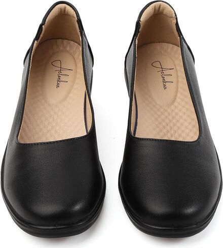 Womens Ballet Flats Business Office Work Dress Shoes Leather UP Dressy Flat in Kuwait