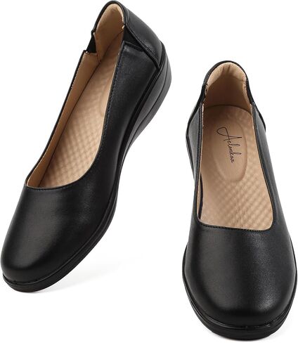 Womens Ballet Flats Business Office Work Dress Shoes Leather UP Dressy Flat in Kuwait