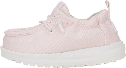 HEYDUDE Infant LILDUDE Seasonal Slip On Shoe, Festive Pink Size 4 | Breathable Upper, Soft Jersey Lining, Scrunch Collar, Silicone Pull Tab, Foam Midsole, Flexible Outsole, Early Walker in Kuwait