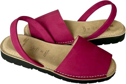 tittimitti Women's Avarcas Sandals – Handmade in Menorca, Spain – Genuine Spanish Leather Upper – Orthopedic Leather Insole – Ultra-Light Outsole – Elegant, Timeless Style in Kuwait