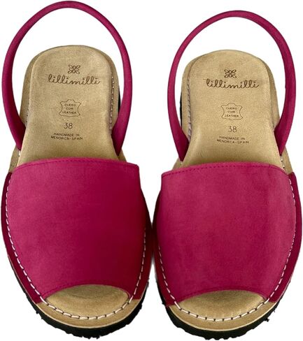 tittimitti Women's Avarcas Sandals – Handmade in Menorca, Spain – Genuine Spanish Leather Upper – Orthopedic Leather Insole – Ultra-Light Outsole – Elegant, Timeless Style in Kuwait