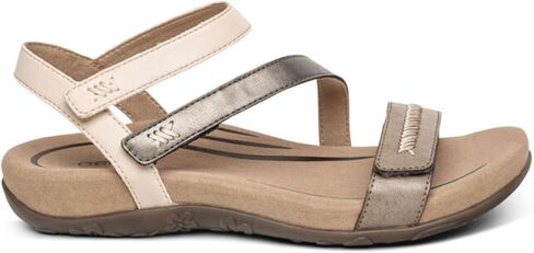 Aetrex Women's Gabby Orthopedic Strappy Sandals For Women - Adjustable Open Toe Arch Support Fashion Womens Sandals in Kuwait