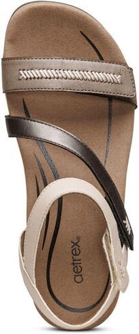 Aetrex Women's Gabby Orthopedic Strappy Sandals For Women - Adjustable Open Toe Arch Support Fashion Womens Sandals in Kuwait