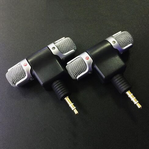 3.5mm Microphone Stereo Mic for Studios Interviews Microphone for Smartphone Computer in Kuwait