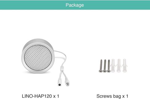 Hi-Fi RCA Microphone for Voice Recording | Work with IP Security Cameras DVRs High Fidelity Microphone Ideal for CCTV Surveillance System (LINO-HAP120) in Kuwait