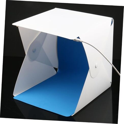 20cm Mini Folding Light Box Portable Photography Tent with 4-Color Backdrops LED Softbox for Product Photography and Studio Shooting in Kuwait