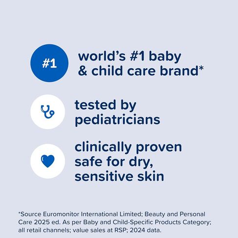 Johnson's Sensitive Care Baby Face & Body Cream with Vitamin B5, Daily Moisturizing Baby Cream to Calm, Nourish & Comfort Dry, Sensitive Skin, Lightly Scented, Hypoallergenic, 13.6 oz in Kuwait