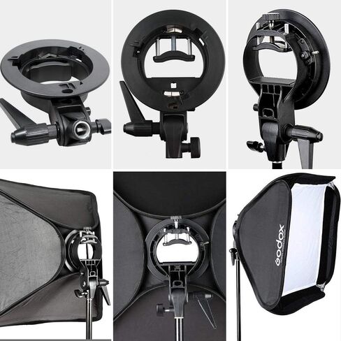 GODOX 31.5 * 31.5"/80x80cm Foldable Softbox kit with S-Type Bracket Bowens Mount Holder for Camera Flash Speedlight Studio Photography in Kuwait