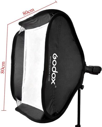 GODOX 31.5 * 31.5"/80x80cm Foldable Softbox kit with S-Type Bracket Bowens Mount Holder for Camera Flash Speedlight Studio Photography in Kuwait