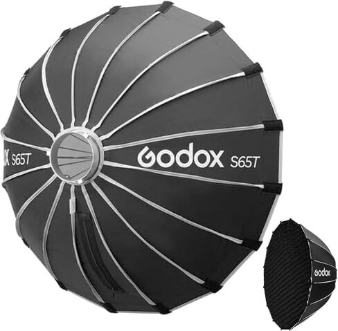 Godox S85T 85cm/33.5" Quick Release Umbrella Bowens Mount Softbox with Grid | Dual-layer Diffusers,Carry Bag,Foldable,Portable for Studio Outdoor Product Portrait Photography,Video Recording in Kuwait
