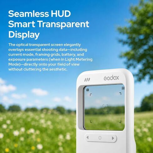 Godox C100 Transparent Viewfinder Camera with 1GB TF Card | OTG phone sharing, built-in light meter, photo/video modes, four aspect ratios, approx. 65g pocket body in Kuwait