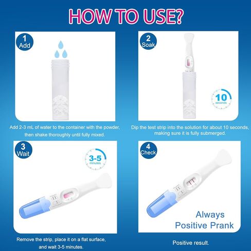 Positive Pregnancy Test Prank Pregnancy Test Always Positive, HCG Water Drops, Clear & Odorless, Perfect for Party Pranks and April Fool's Day Jokes in Kuwait