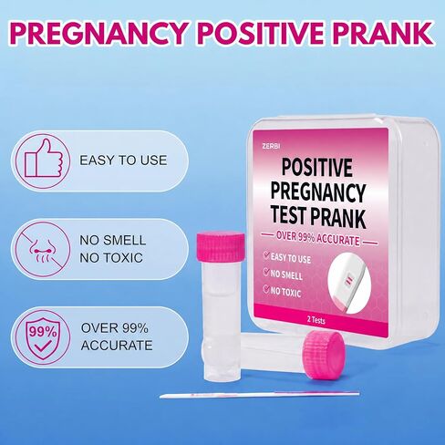 Positive Pregnancy Test Prank Pregnancy Test Always Positive, HCG Water Drops, Clear & Odorless, Perfect for Party Pranks and April Fool's Day Jokes in Kuwait