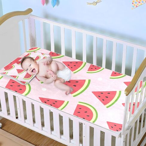 Cute Red Watermelon Summer Cooling Baby Mattress Pee Training 28" x 52" Ultra Soft Training Pads for Kids, Adult in Kuwait