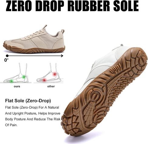 Barefoot Hiking Shoes for Women and Men – Minimalist Trail & Walking Sneakers, Spacious Toe Box, Non-Slip in Kuwait