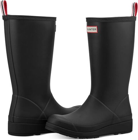 Hunter Women's Play Tall Rain Boot, Black, 7 in Kuwait