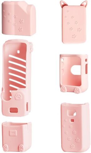 Pocket 3 Silicone Cover, Protective Case Lens Protector Scratch-Resistant Sleeve Skin Compatible with DJI OSMO Pocket 3 Creator Combo/Xtra Muse Accessories(Pink) in Kuwait