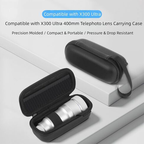 Hard Shell Lens Carrying Case Compatible With Vivo X300 Ultra, 400mm Telephoto Lens Protective Storage Bag With Handle in Kuwait