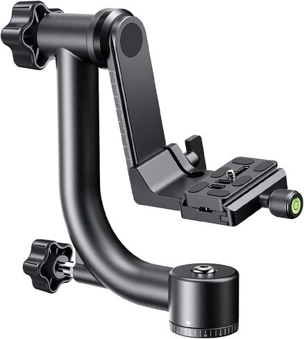 K&F CONCEPT Aluminum Alloy 360 Degree Panoramic Gimbal Tripod Head with 1/4'' Standard Quick Release Plate and Bubble Level,Load Capacity up to 20kg/44lbs | 1/4'' Standard Quick Release Plate, Bubble Level, Load Capacity up to 20kg/44lbs. TG06 in Kuwait