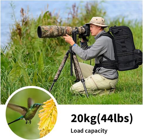 K&F CONCEPT Aluminum Alloy 360 Degree Panoramic Gimbal Tripod Head with 1/4'' Standard Quick Release Plate and Bubble Level,Load Capacity up to 20kg/44lbs | 1/4'' Standard Quick Release Plate, Bubble Level, Load Capacity up to 20kg/44lbs. TG06 in Kuwait