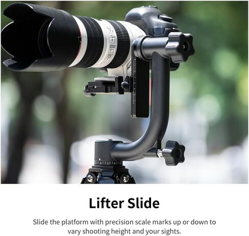 K&F CONCEPT Aluminum Alloy 360 Degree Panoramic Gimbal Tripod Head with 1/4'' Standard Quick Release Plate and Bubble Level,Load Capacity up to 20kg/44lbs | 1/4'' Standard Quick Release Plate, Bubble Level, Load Capacity up to 20kg/44lbs. TG06 in Kuwait