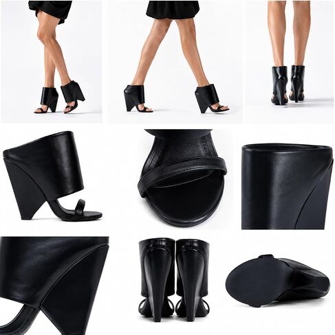 Liliana Women Peep open toe Slip on wedge Heel sandals in Kuwait