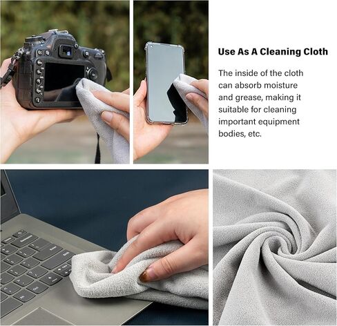 Camera Wrap, Protective Wrap Anti-Scratch Lens pouche, Magic Self-Adhesive Cloth, Universal Storage Cloth for DSLR, Smartphones, Laptops, Electronics,Cosmetic,Whatever You Need to Protect in Kuwait