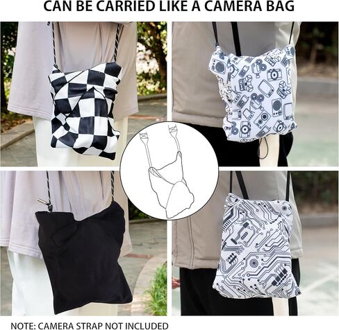 Camera Wrap, Protective Wrap Anti-Scratch Lens pouche, Magic Self-Adhesive Cloth, Universal Storage Cloth for DSLR, Smartphones, Laptops, Electronics,Cosmetic,Whatever You Need to Protect in Kuwait
