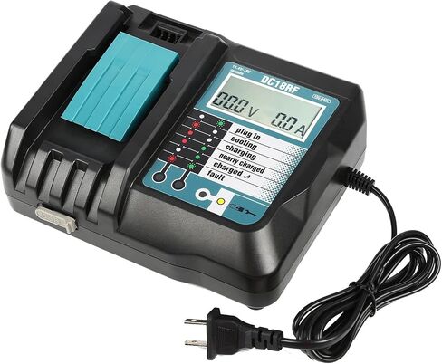 DC18RF Charger Compatible with Makita 14.4V/18V Lithium-ion Battery,3.5A with USB Interface Charging for BL1815 BL1820 BL1830 BL1840B BL1850 BL1860 BL1450 Replacement Charger for DC18RC in Saudi Arabia