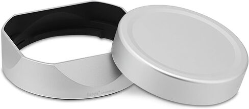 Haoge Silver Metal Square Lens Hood for Fujifilm XF33mm F1.4 R LM WR Lens, Fuji XF23mmF1.4 R LM WR,Fujinon XF 16-50mm F2.8-4.8 R LM WR Lens, Bayonet Hood Shade,with Metal Cap Kit, in Kuwait