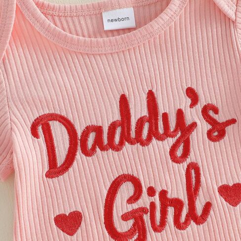 Sejardin Baby Girl Romper Newborn Infant Jumpsuit Letter Print Short Sleeve Crew Neck Romper Summer Clothes with Headband in Kuwait