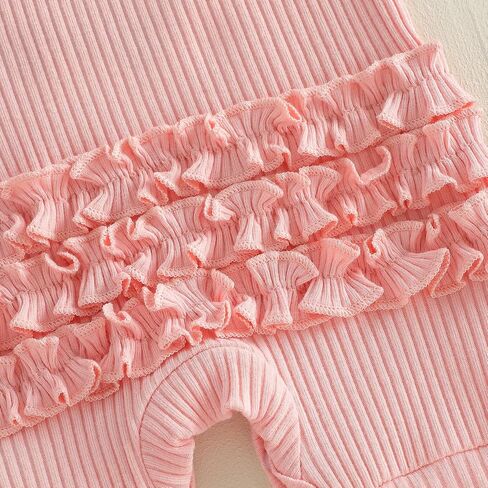Sejardin Baby Girl Romper Newborn Infant Jumpsuit Letter Print Short Sleeve Crew Neck Romper Summer Clothes with Headband in Kuwait