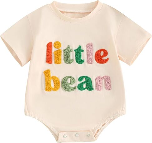 Twopumpkin Baby Boy Girl Bubble Romper Short Sleeve Graphic T Shirts Toddler Summer Clothes Western Outfit in Kuwait