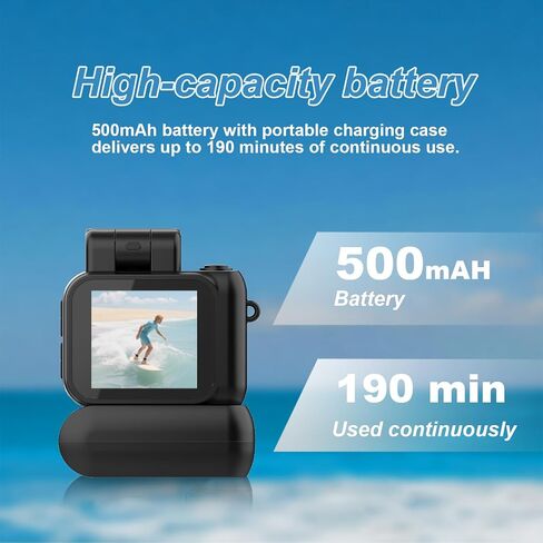 Mini Camera Keychain Mini Retro Camera Cameras Keychain Built-in 32GB Memory Card Best Choice for Travel Vlog Photography Gifts for Girl(Black) in Kuwait