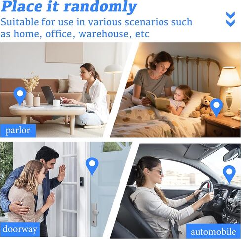 1pcs Only 0.9 inch Hidden Camera with Audio/Video Mini Small Spy Home Indoor Night Vision Motion Detection Baby Monitor Wireless Outdoor Nanny WiFi espias Security Secret (1, Black, mini) in Kuwait