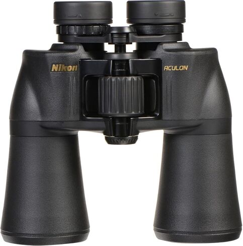 Nikon ACULON A211 12x50 Binocular | Multilayer coating, Porro prism Binocular with turn and slide eyecups, Tripod Adaptable | Official Nikon USA Model in Kuwait