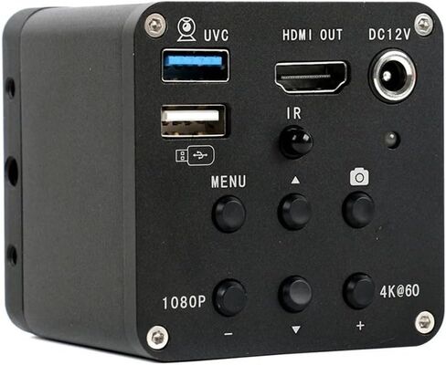 8MP 4K 1080P 60FPS Industrial Digital Video HDMI USB Microscope Camera & 300X C-Mount Lens for PCB Soldering Phone Repair ﻿ in Kuwait
