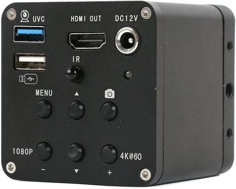 8MP 4K 1080P 60FPS Industrial Digital Video HDMI USB Microscope Camera & 300X C-Mount Lens for PCB Soldering Phone Repair ﻿ in Kuwait