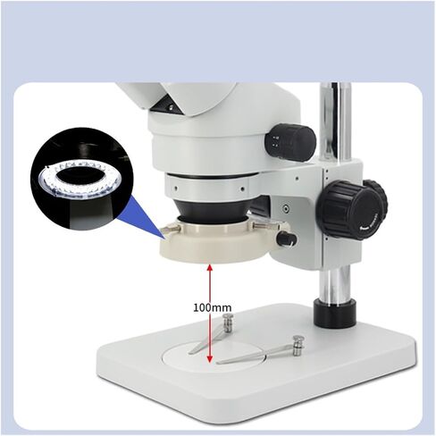 Microscope, Microscope, Binocular HD Stereo 0.7-4.5X Continuous Zoom PCB Board Electronic Components for Mobile Phone Repair,for Homeschool Lab in Kuwait