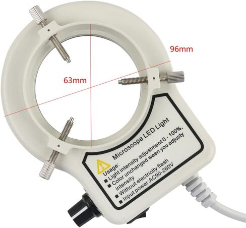 8MP 4K 1080P 60FPS Industrial Digital Video HDMI USB Microscope Camera & 200X C-Mount Lens Whit 56-LED Adjustable Ring Light in Kuwait