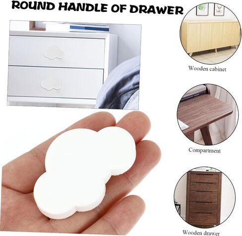 6pcs Cloud Handle Replacement Cabinet Pulls for Kitchen Cabinets Wardrobes Doors Boho Style in Kuwait