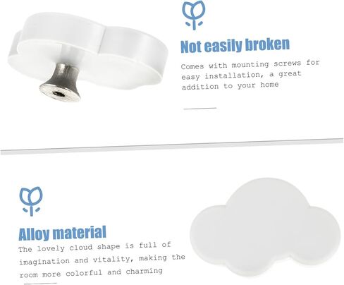 6pcs Cloud Handle Replacement Cabinet Pulls for Kitchen Cabinets Wardrobes Doors Boho Style in Kuwait