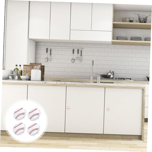 4pcs Handle Door Knobs Cabinet Drawer Pulls Cartoon Printed Safe for Boys and Girls Easy to Use for Home Furniture in Kuwait