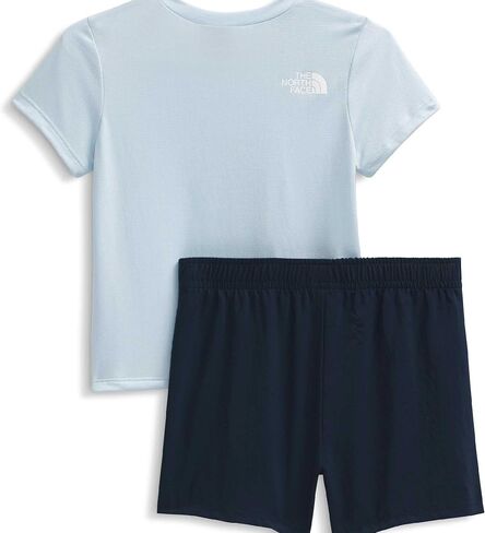 The North Face Kids' 24/7 Set - Two Piece Outfit for Infant Boys & Girls, T-shirt With Shoulder Snaps, Pull-on Shorts in Kuwait