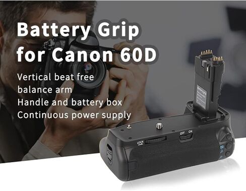 Portable Vertical Shutter Battery Hand Grip for 6Da BG-E9 Digital SLR Camera L Shape Plate Holder in Kuwait
