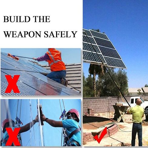 20Ft Solar Panel Cleaning Brush with Pole, Window Cleaning System, Efficient Solar Panel & Window Washing Tools, Professional Cleaning Kit for Home & Commercial Use in Kuwait