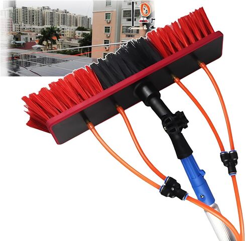 Professional Window and Solar Panel Cleaning Kit with Rotatable Brush Head(Size 8m) in Kuwait