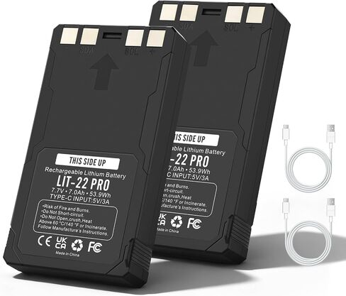 LIT-22 Pro Battery Pack for SPYPOINT Flex Series Flex-S, SPYPOINT LIT-22 | For Flex Series (Flex-M, Dark, S-Dark, G36, Plus) Cellular Hunting Trail Camera Battery 7.7V 7000mAh with Type-C Cable in Kuwait