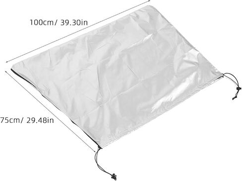 Outdoor Telescope Protective Cover Dustproof and Rainproof Silver Oxford Cloth Lightweight Foldable Dust Prevention Cover for Patio and Desert Use in Kuwait
